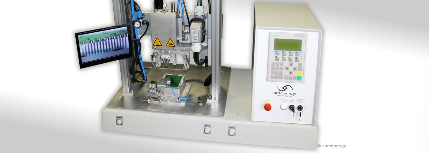  Heat Sealing Systems - With camera and monitor system for the best possible manual alignment of the heat seal join (PCB and FPC).