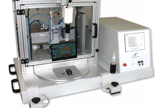 Hot Bar Soldering System with automatic rotary table (Desktop-edition).