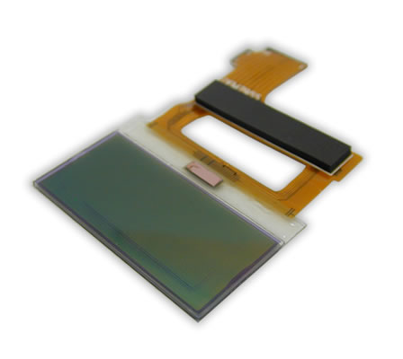 OLED Produkt mit typischer HeatSeal Anwenung Flex (FPC) zu Glas (LCD)